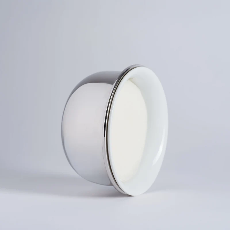 Bol à Raser en Porcelaine et Finition Palladium