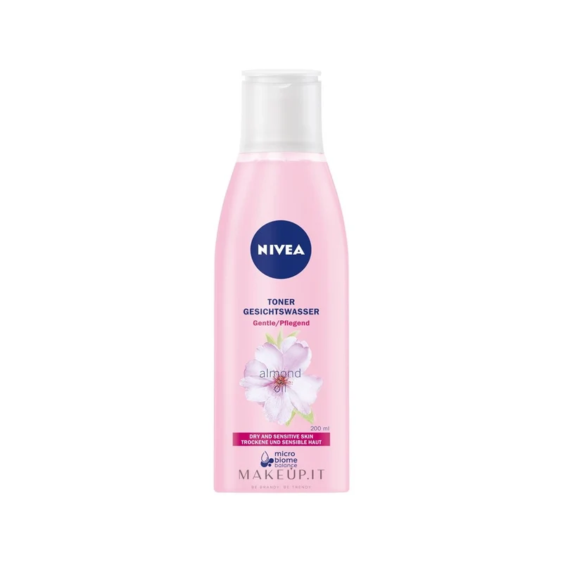 Nivea Lozione detergente lenitiva pelli secche e sensibili Effetto Acqua 200 ml — Lozione detergente viso