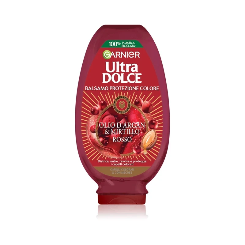 Garnier Ultra Dolce Olio Argan E Mirtillo Rosso Balsamo Capelli Tinti 200 ml — Balsamo capelli