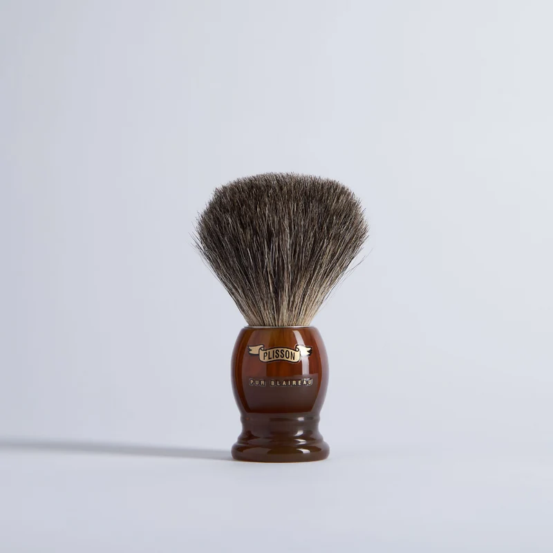 Blaireau Original acétate motif écaille Gris de Russie