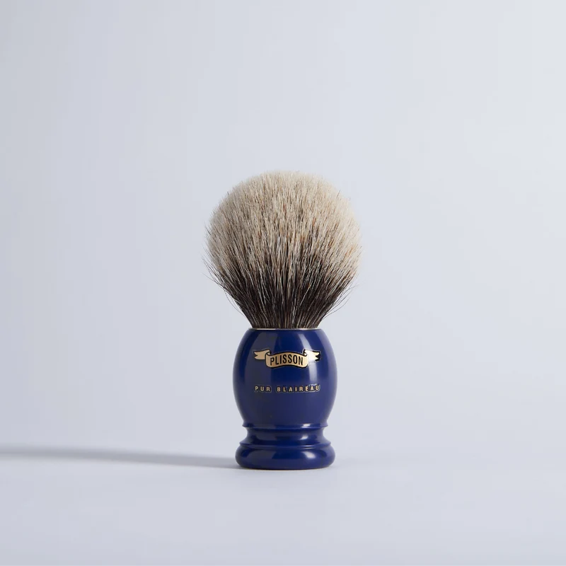 Blaireau Gris Européen et résine lazuli