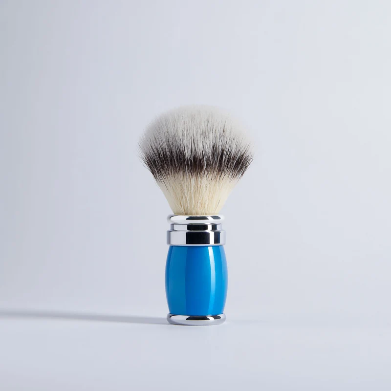Blaireau Joris Bleu Estérel fibre "Blanc Haute Montagne"
