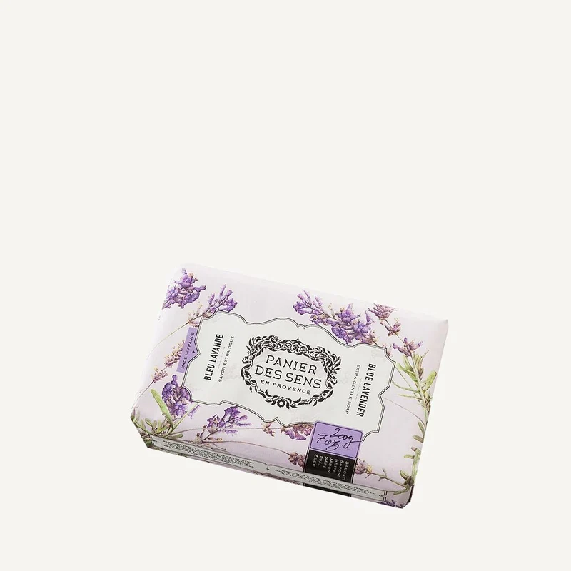 Savon solide parfumé extra-doux - Bleu Lavande 200g