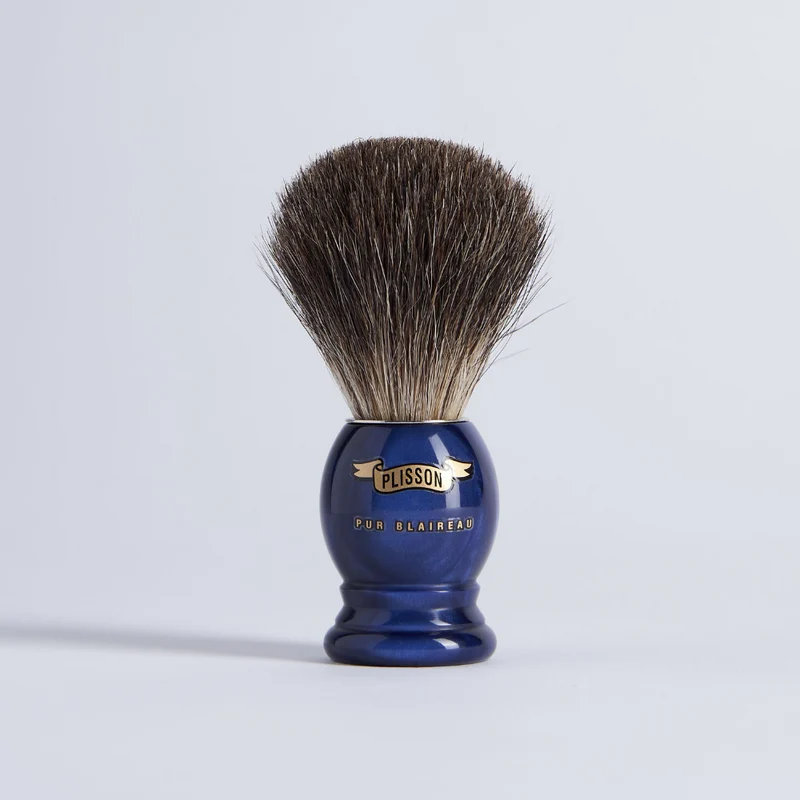 Blaireau Acétate Bleu Gris de Russie
