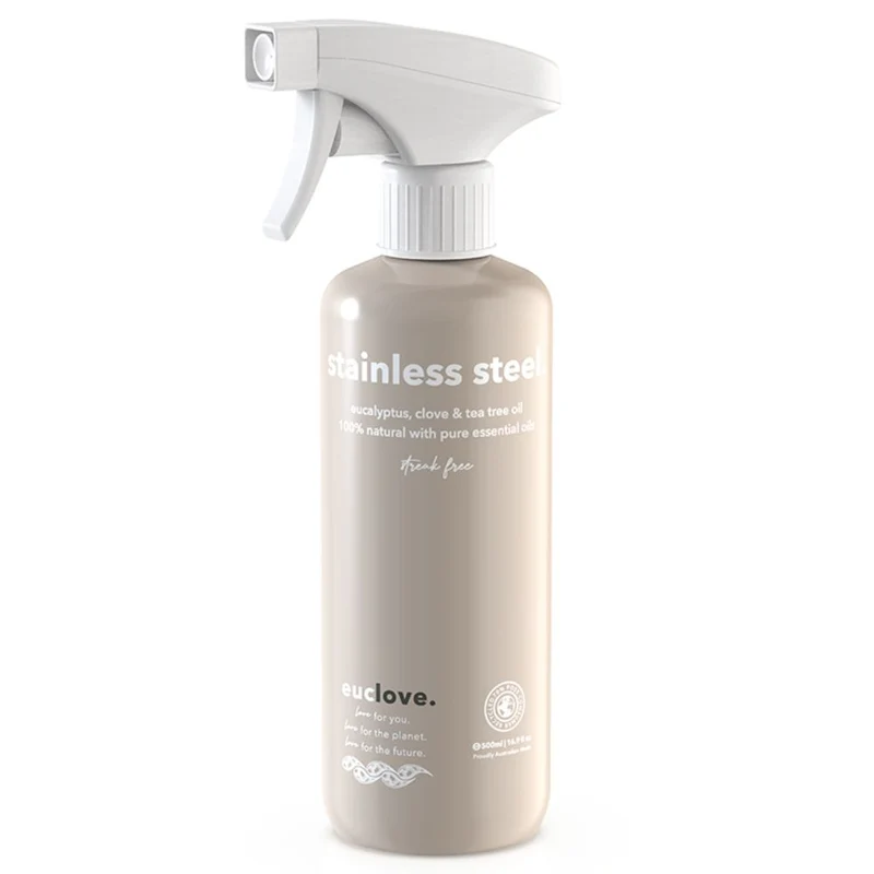 Euclove Non-Toxic Stainless Steel Cleaning Spray 500ml | Streak Free