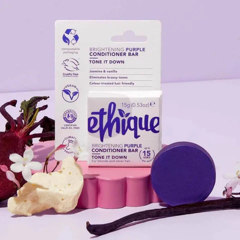 ETHIQUE Solid Conditioner Bar Purple 15g - Tone It Down