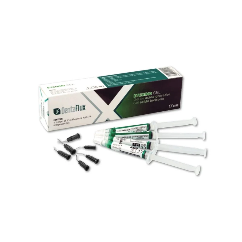 Gel Mordenzante Acido Fosforico 37% Verde 4x3,5g – Dentaflux