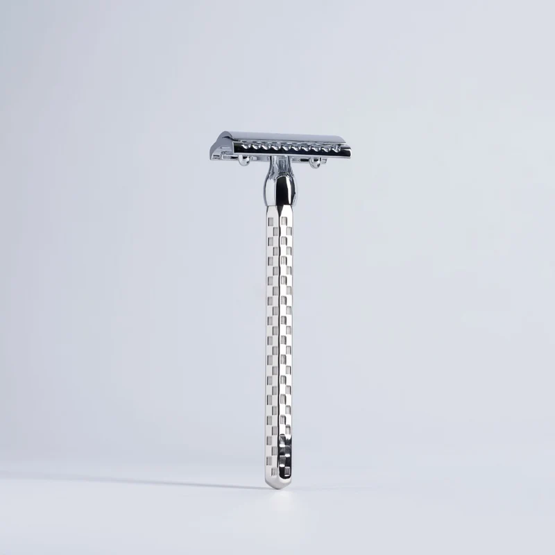 Rasoir de Sûreté Hexagonal Motif Carreaux Finition Palladium