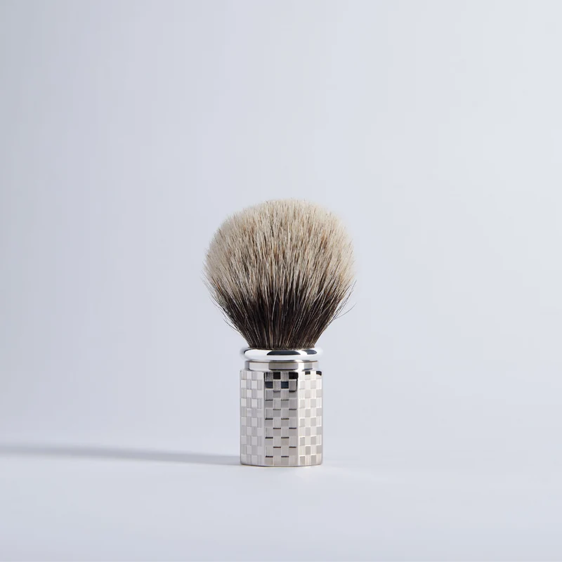 Blaireau Octogonal Motif Carreaux Gris Européen finition Palladium