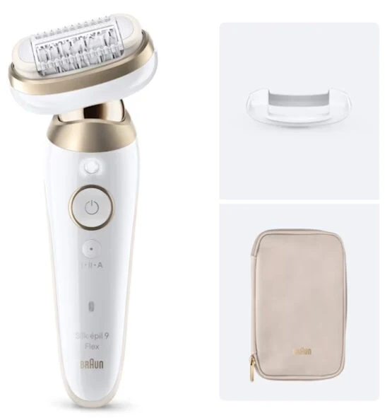 Braun Silk-épil 9 3D SES9-011 Epilatore Wet & Dry Ricaricabile con Testina Flessibile