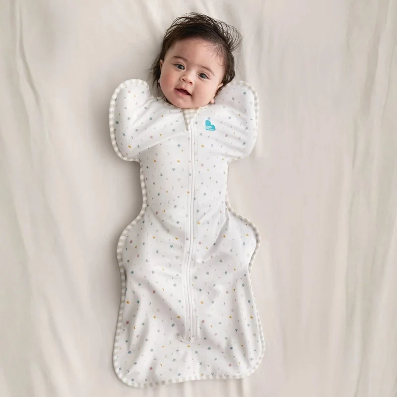 Love to Dream Swaddle Up 0.2 Tog Organic Stretch Cotton Sleeping Bag - Starlight