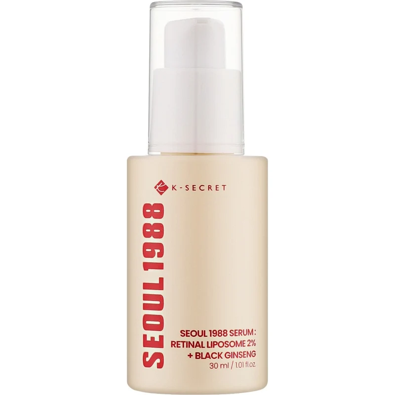 K-secret Seoul 1988 Siero Rassodante Retinal Liposome 2% Black Ginseng 30ml — Siero