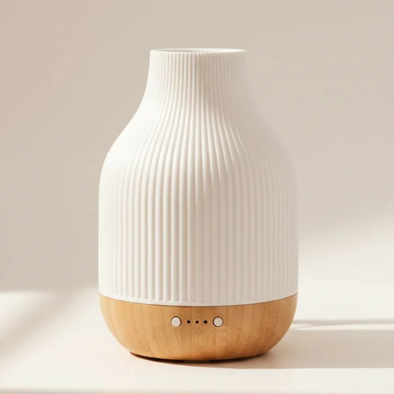Eco Modern Essentials Coastal Ceramic and Bamboo Diffuser