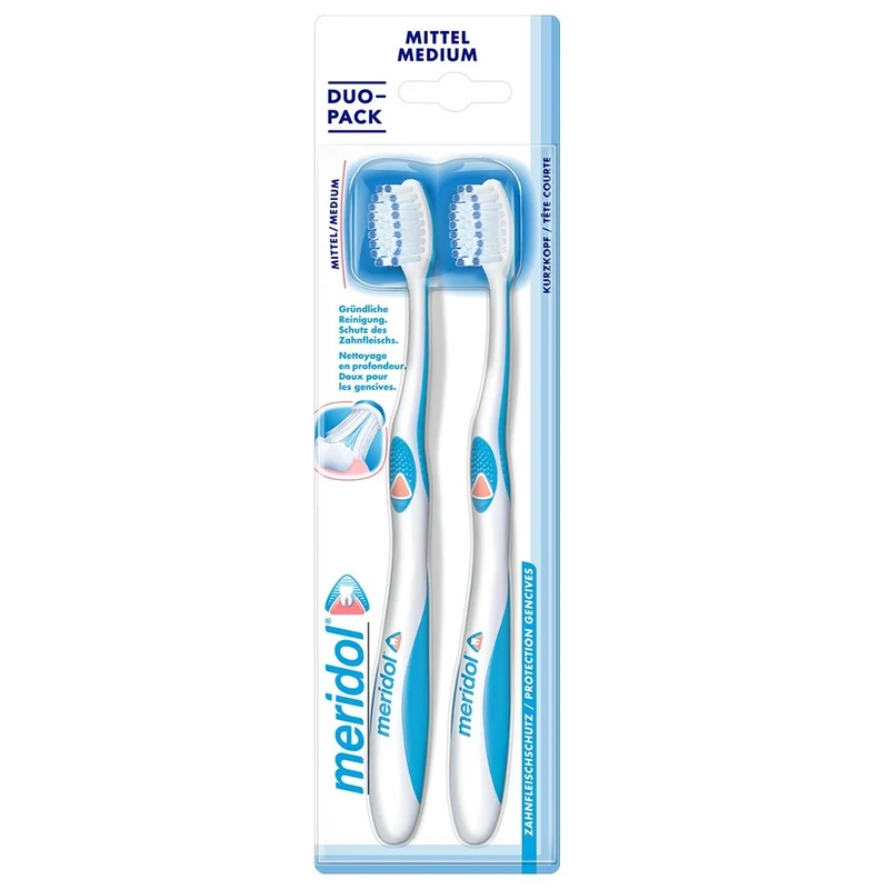 Meridol Spazzolino Medium 2 Pezzi — Spazzolino