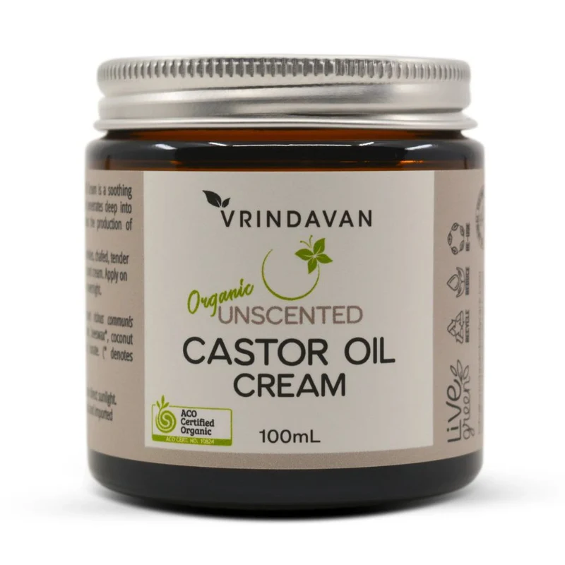 Vrindavan Castor Oil Cream Unscented 100ml