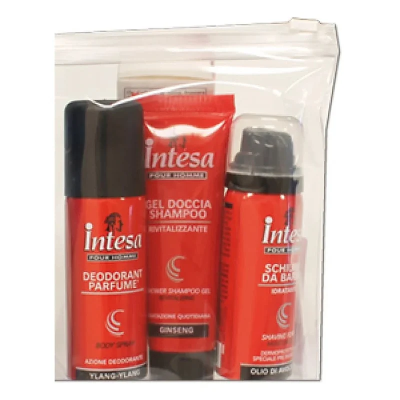 Intesa Set Deodorante Schiuma Barba Gel Doccia Shampoo 3 pz — Deodorante