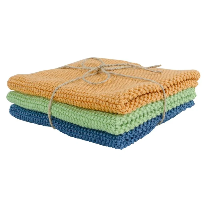 Redecker Dish Cloth - Knitted Cotton (Set of 3)