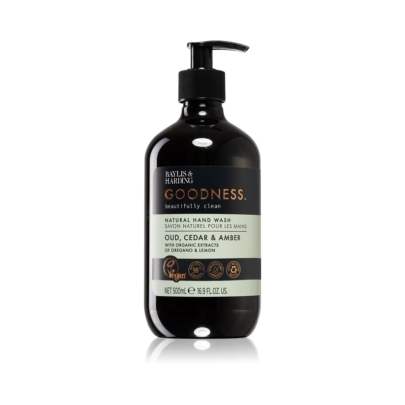 Baylis & Harding Goodness Oud Cedar Amber Sapone Liquido Mani 500ml — Sapone liquido