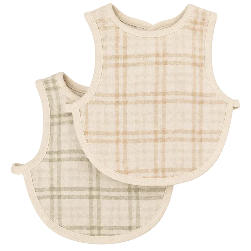 Fibre For Good Organic Cotton Fitted Bib 2 pack