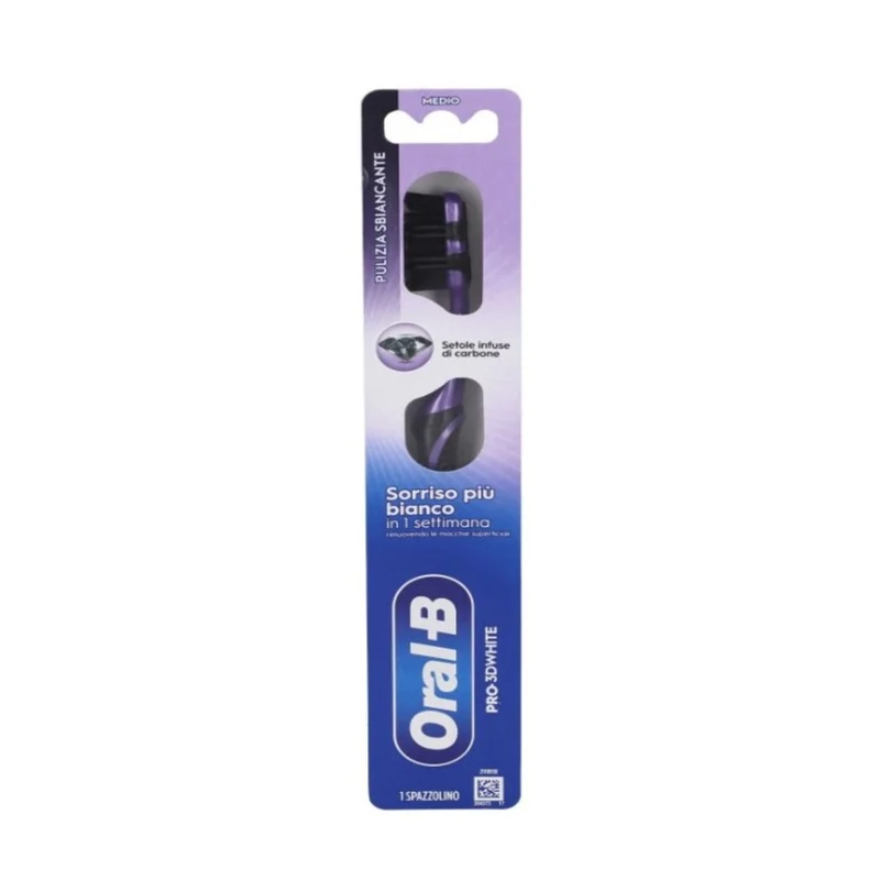 Oral-B Pro 3DWhite Charcoal Medium 1 pezzo — Spazzolino
