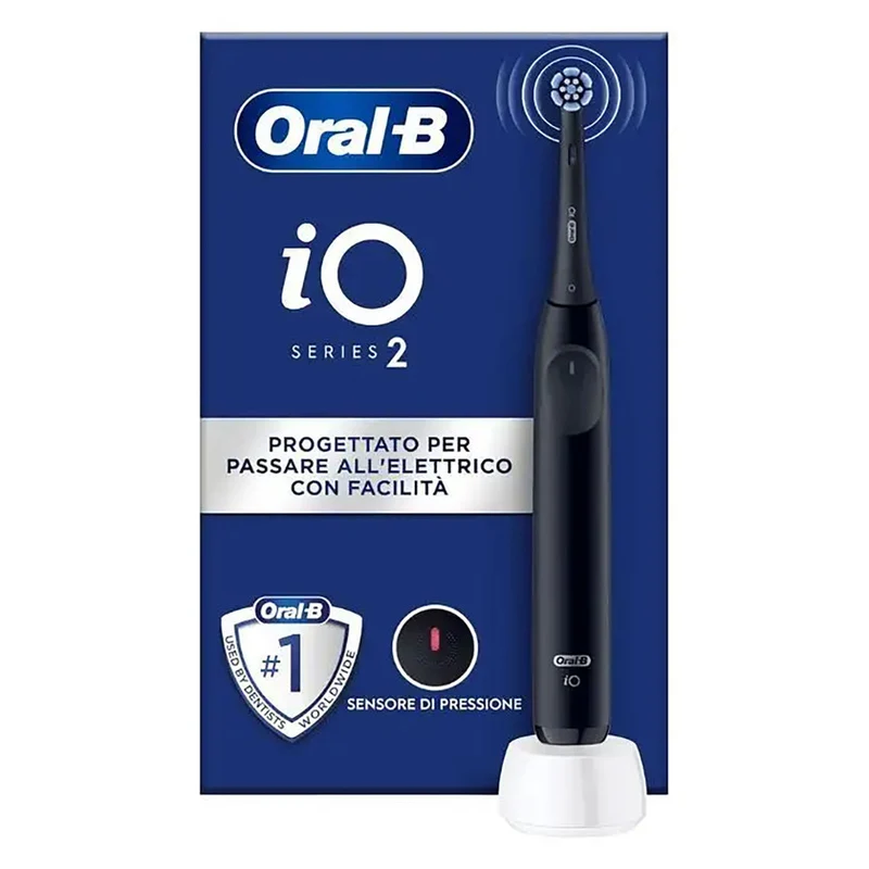 Oral B Io 2 Spazzolino Elettrico Nero 1 Testina Di Ricambio — Spazzolino elettrico