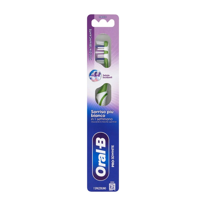 Oral-B Pro 3D White Medio — Spazzolino Manuale