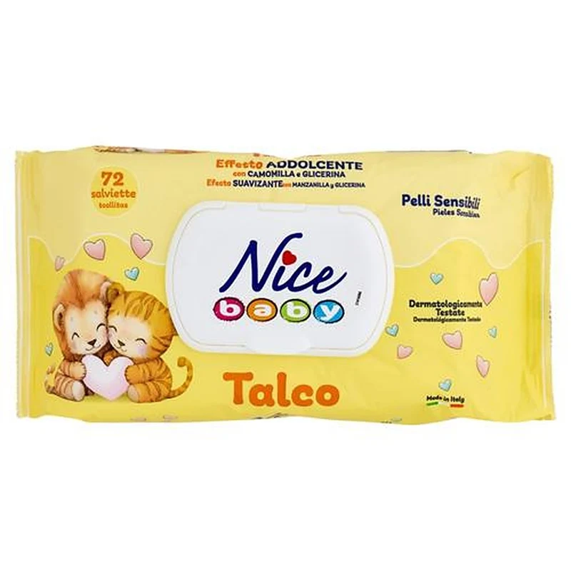 Nice Baby Salviette Talco 72 pezzi — Salviette per Bimbi
