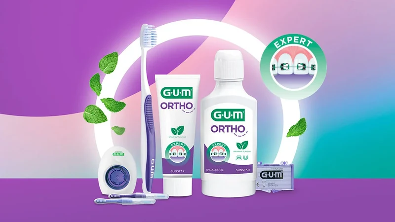Kit Igiene Orale per Apparecchio Ortodontico GUM Top ORTHO – Sunstar
