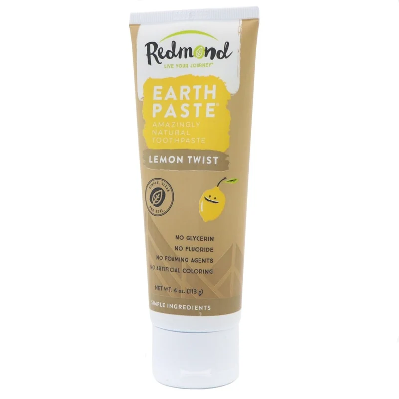 Redmond Earthpaste Natural Toothpaste - Lemon Twist