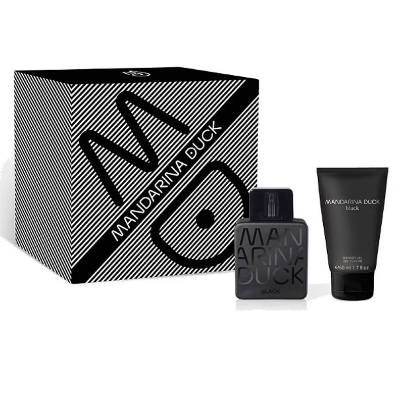 Mandarina duck Cofanetto Black Eau de Toilette Uomo 100 ml E Doccia Gel 50 ml 1 unità — Set profumo