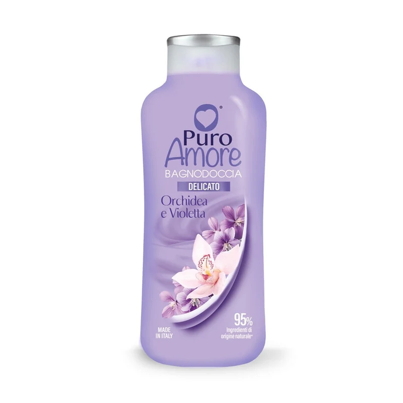 Puro amore Orchidea E Violetta Bagno Doccia 650 ml — Bagnoschiuma