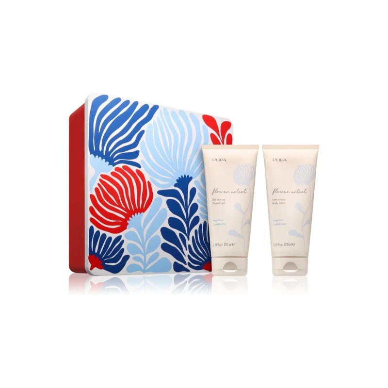 Pupa Flower Artist Kit Crystal Lotus Latte Doccia 200 ml + Latte Corpo 200 ml — Set Corpo