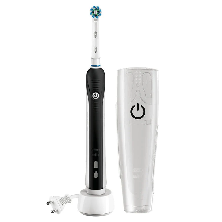 Oral-B PRO 750 CrossAction Adulto Spazzolino rotante-oscillante Nero