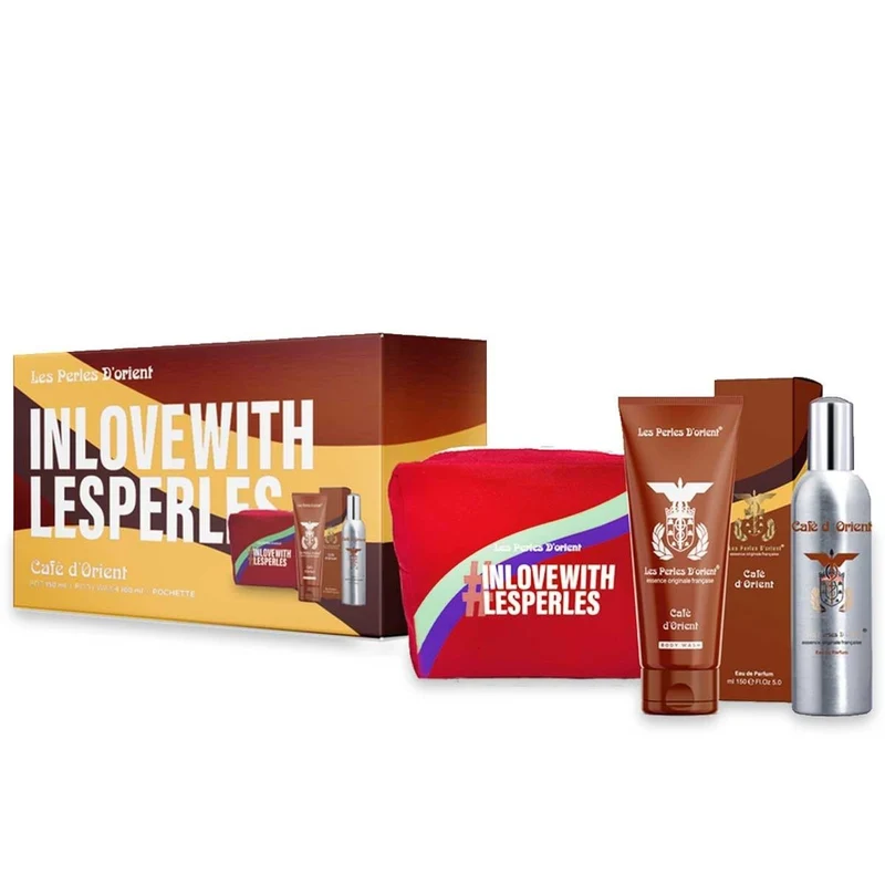 Les Perles d'Orient Cofanetto Caf d'Orient EDP 150 ml + Bagno Schiuma 100 ml + Beauty Case — Eau de Parfum