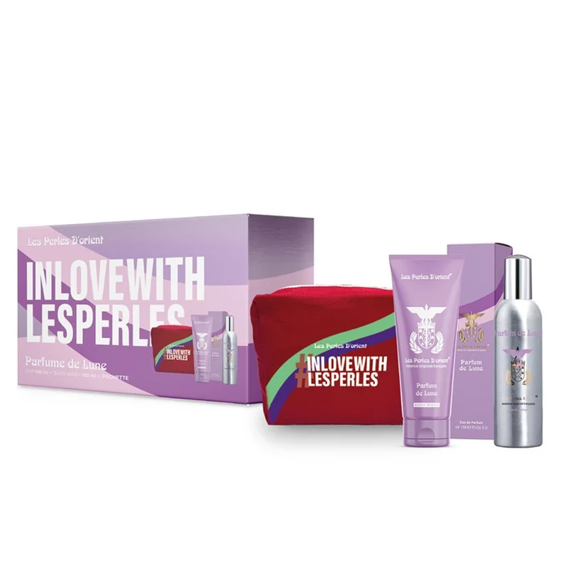 Les Perles d'Orient Parfume de Lune EDP 150 ml + Bagno Schiuma 100 ml + Beauty Case Donna — Cofanetto Eau de Parfum