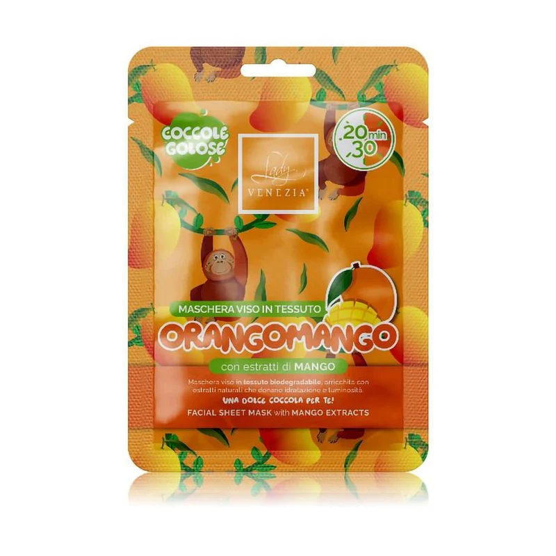 Lady Venezia OrangoMango 1 unità — Maschera Viso in Tessuto