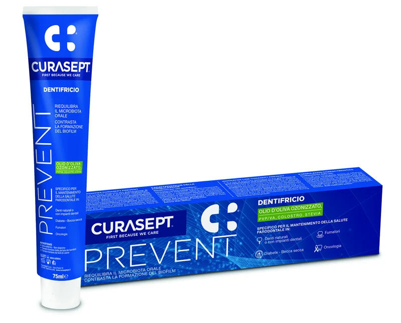 Curasept Dentifricio Prevent 75ml | Perimplantiti e Parodontite