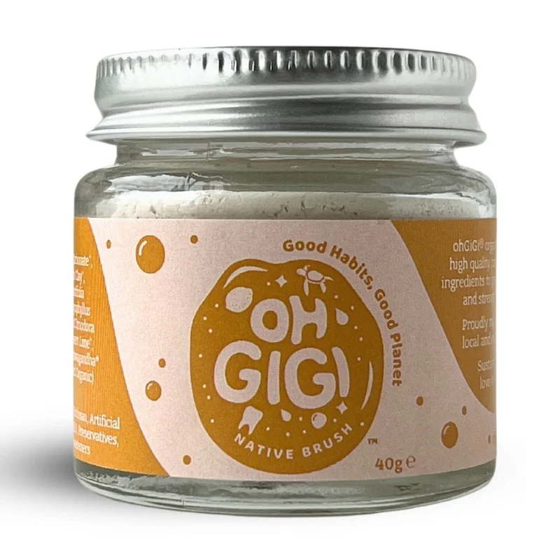 OhGiGi Organic Tooth Powder - Native Brush