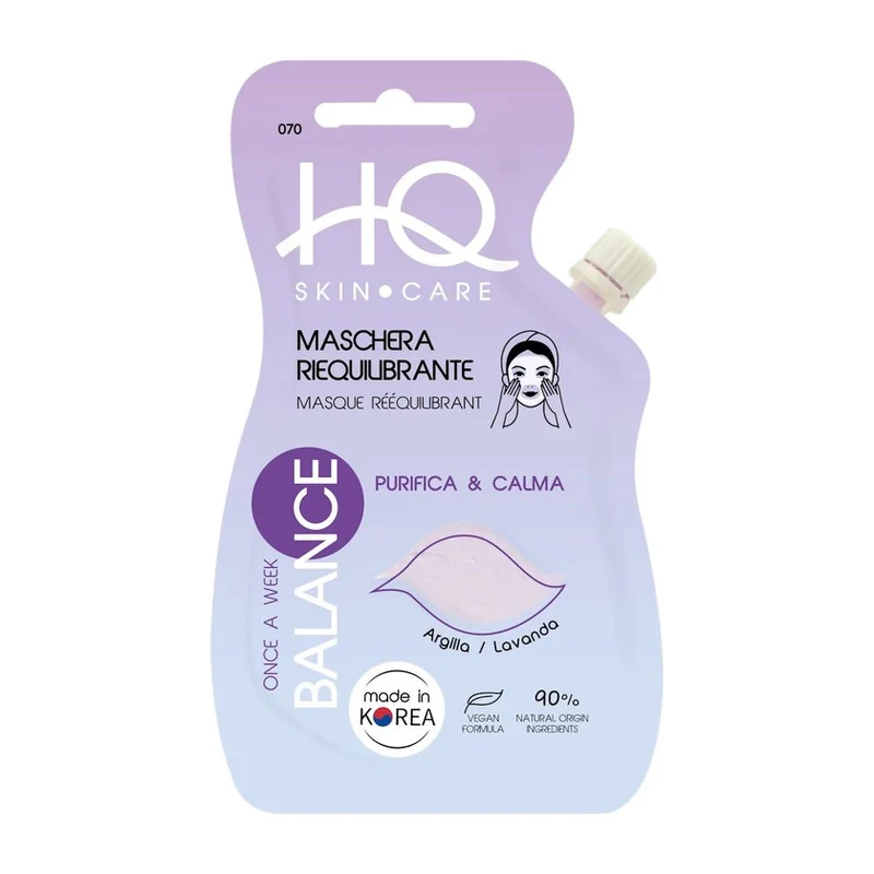 Hq Cosmetique Maschera Viso Riequilibrante Con Argilla E Lavanda 15 ml — Maschera viso