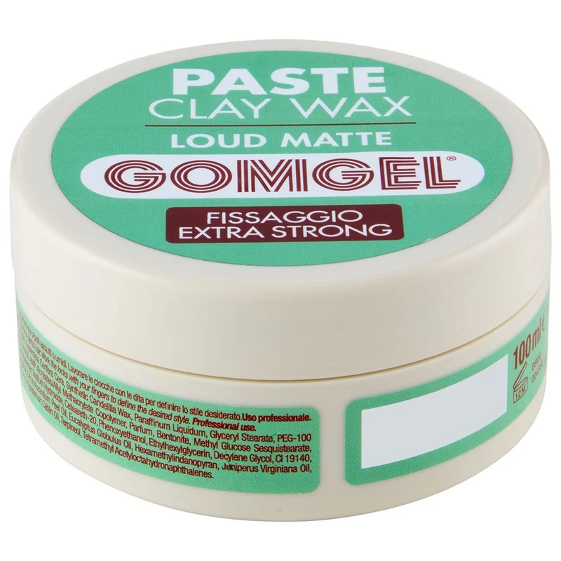 Gomgel Paste Clay Wax Fissaggio Extra Strong 100 ml — Cera styling