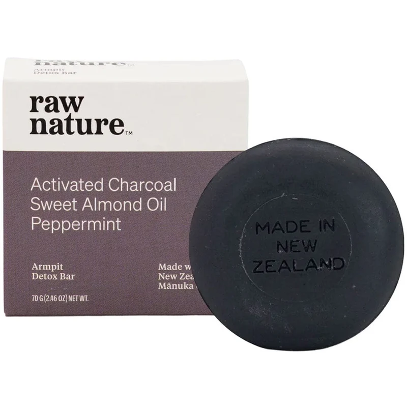 Raw Nature Armpit Detox Charcoal Soap Bar 70g