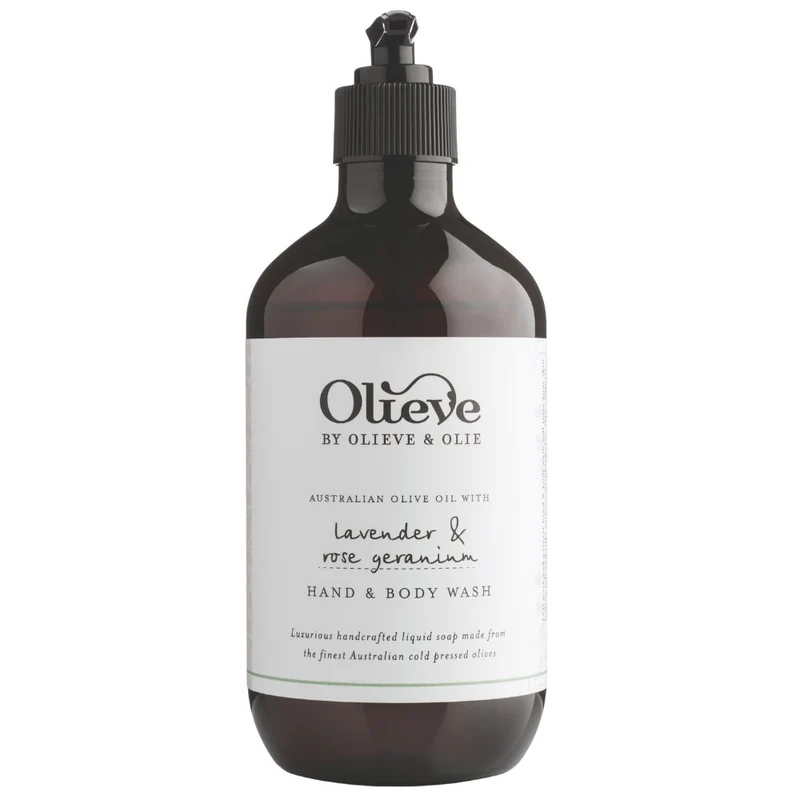 Olieve & Olie Hand & Body Wash 500ml - Lavender & Rose Geranium