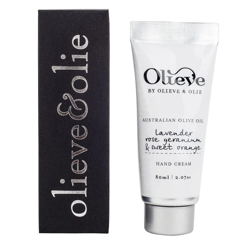 Olieve & Olie Hand Cream 80ml - Lavender, Rose Geranium & Sweet Orange