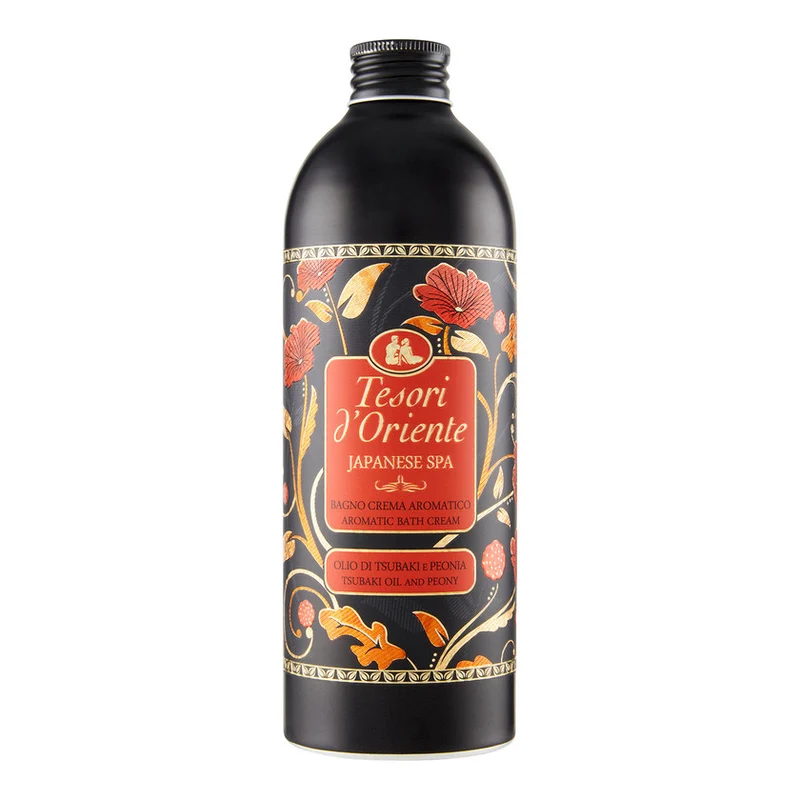 Tesori d'oriente Japanese Spa Bagno Crema Aromatico Olio Di Tsubaki E Peonia 500 ml — Gel doccia