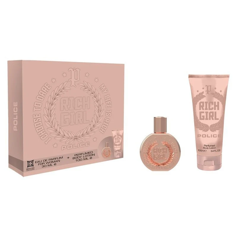 Police Rich Girl for Woman Eau de Parfum 30 ml e Lozione Corpo 100 ml — Cofanetto