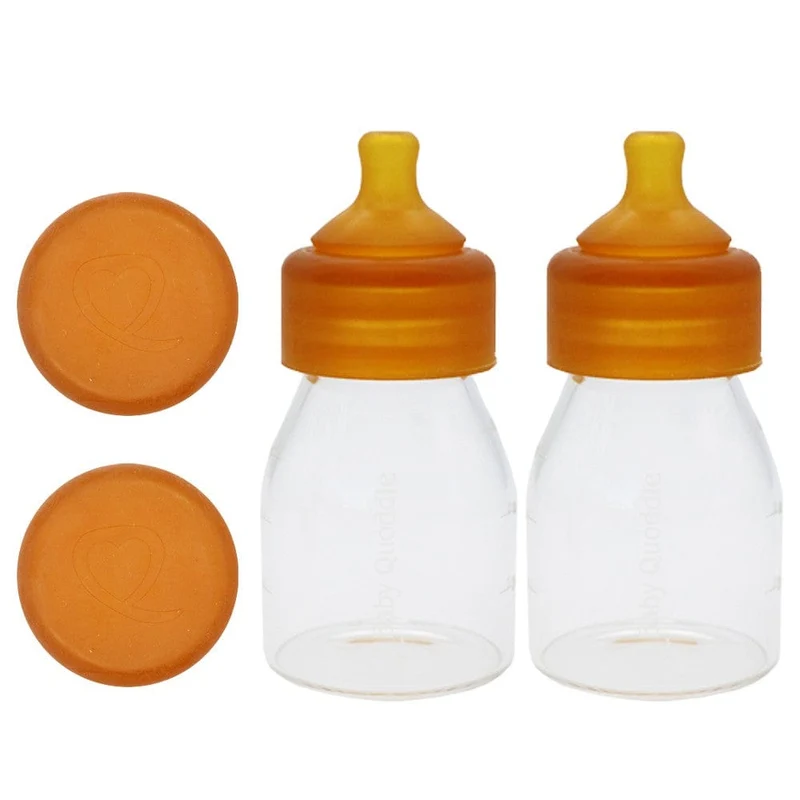 Baby Quoddle Mini Quoddle Glass Bottle Gift Pack - Slow Flow Newborn 150ml
