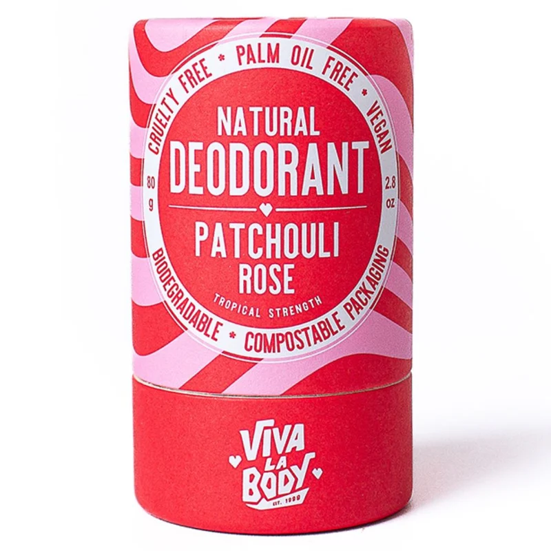 Viva La Body Natural Deodorant 80g - Patchouli Rose
