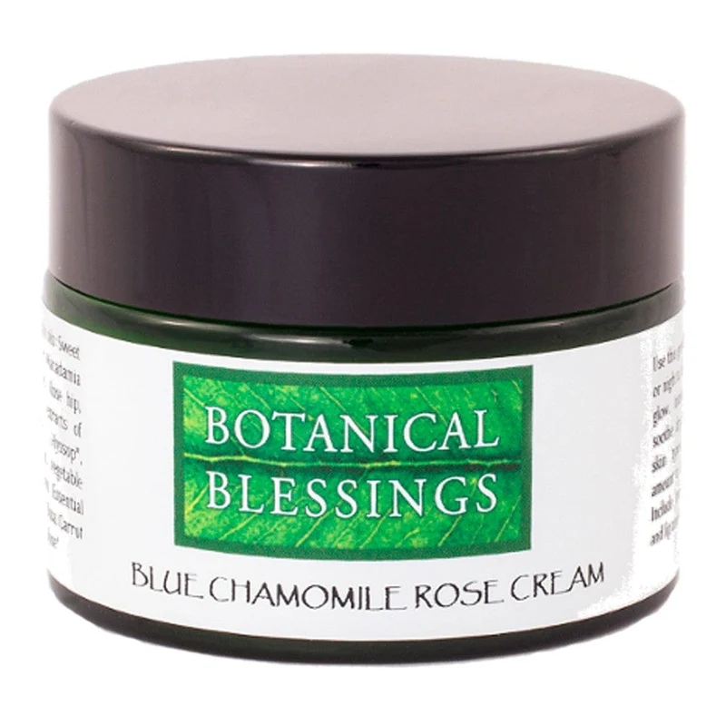 Botanical Blessings Blue Chamomile Rose Natural Face Cream