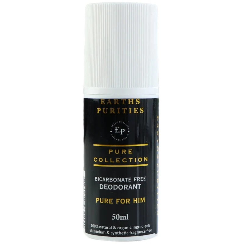 Earths Purities PURE Bicarb Free Roll On Deodorant for Him