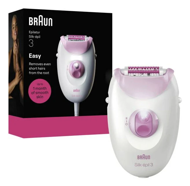Braun Silk-epil 3-000 20 pinzette Rosa